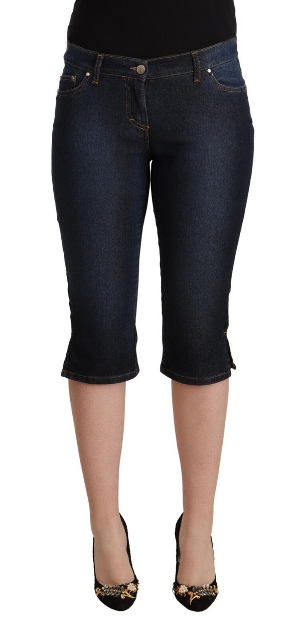 Chic Low Taille Capri Jeanshose