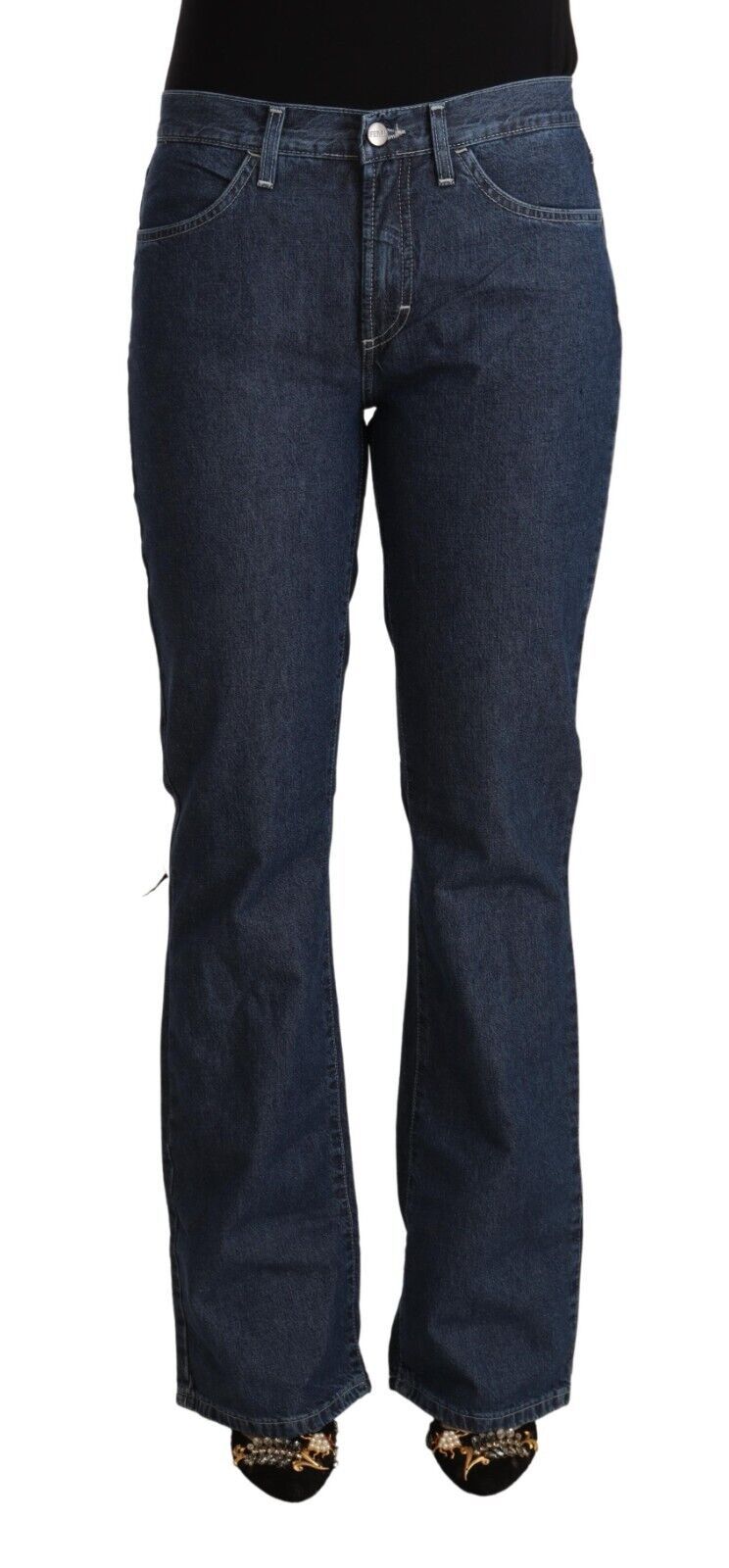 Eleganti jeans di cotone svasato