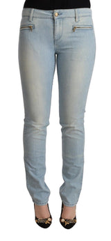 Elegante schlanke Fit -Baumwollmischjeans