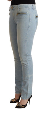 Elegante schlanke Fit -Baumwollmischjeans