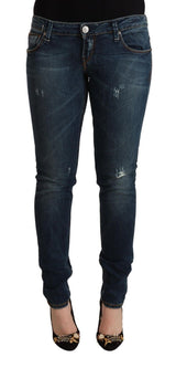 Jeans in denim magri chic a bassa vita