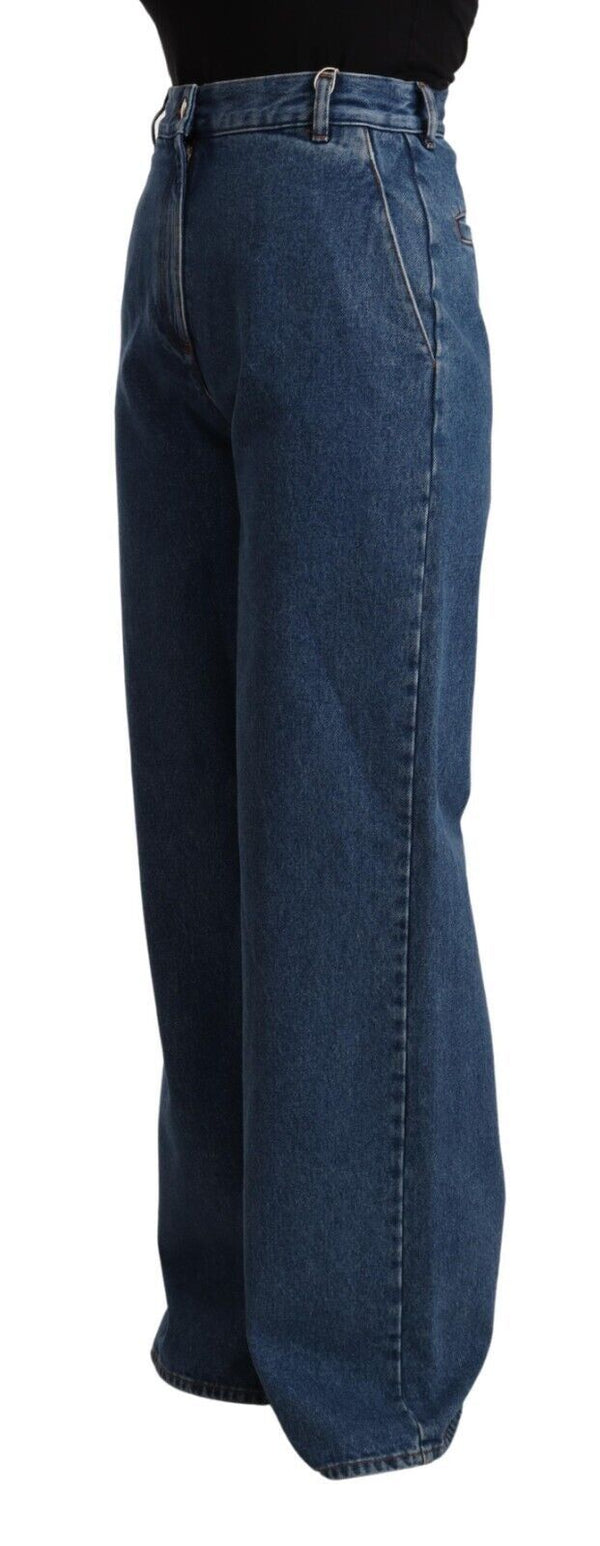 Denim chic high-waist stivale