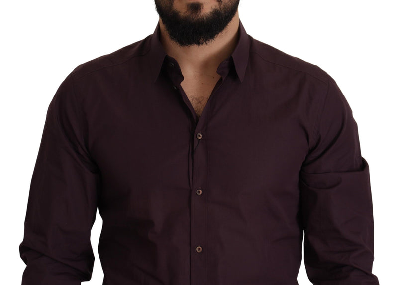 Camicia di abiti in forma slim viola regale