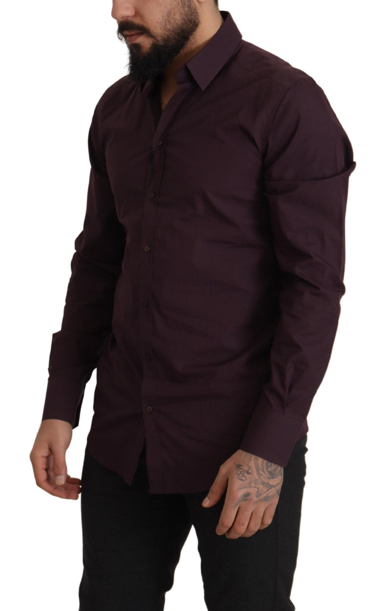 Camicia di abiti in forma slim viola regale