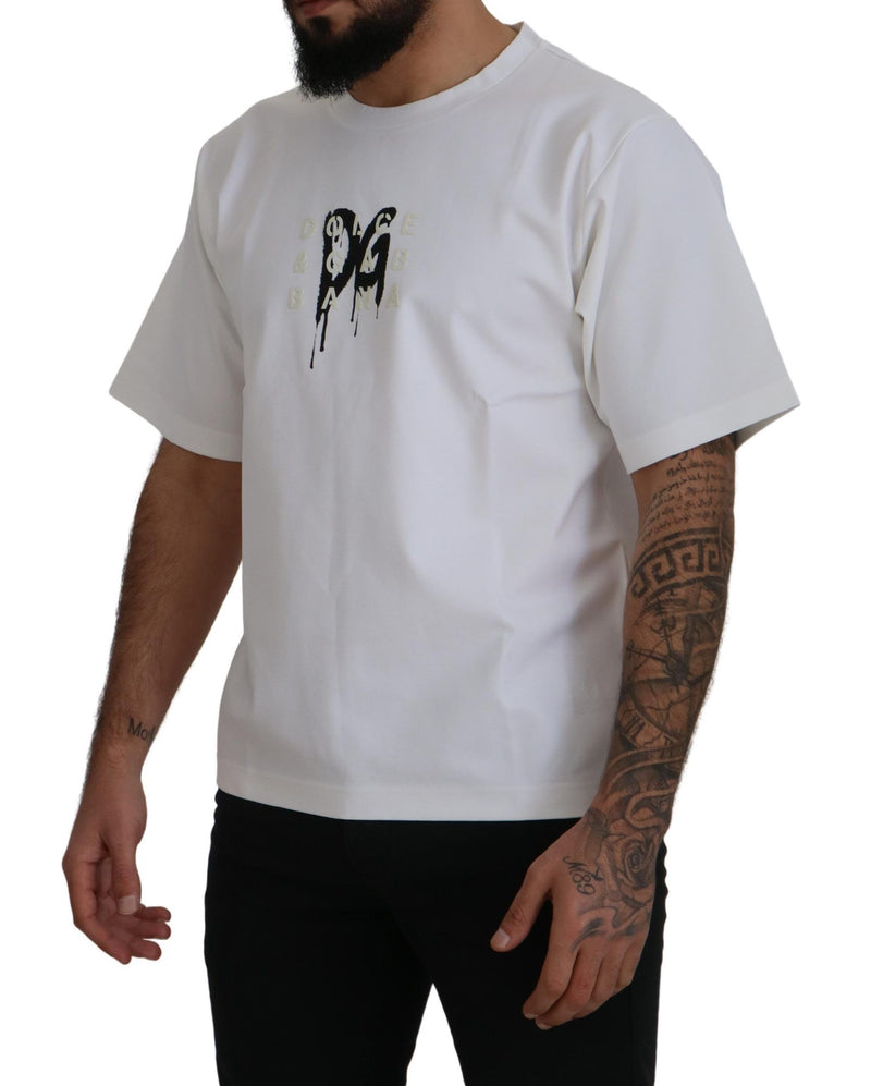 Tee Crewneck White Logo senza tempo