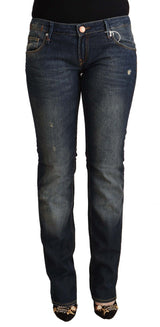 Jeans in denim magri chic a bassa vita