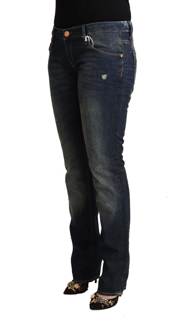 Jeans in denim magri chic a bassa vita