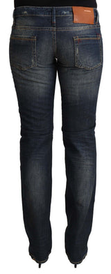 Jeans in denim magri chic a bassa vita