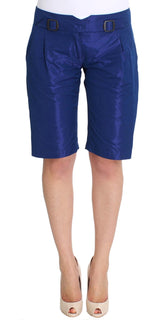 Shorts de taille moyenne bleu chic