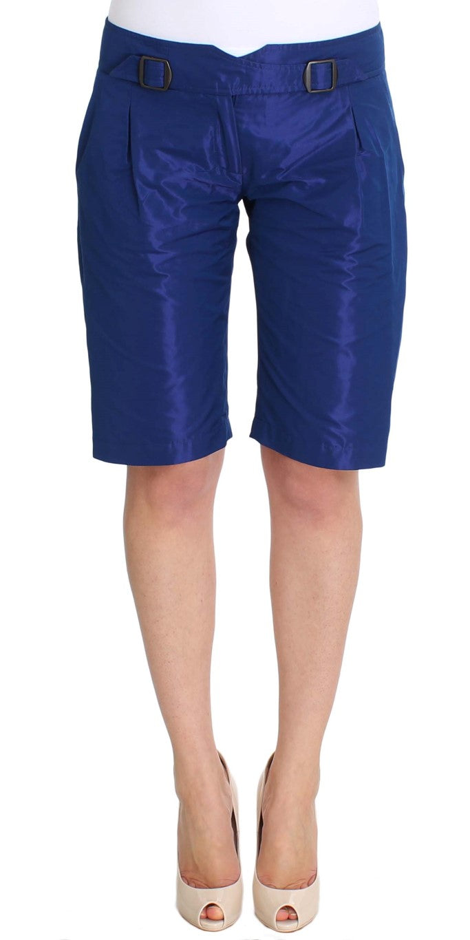 Chic Blue Mid Taille Shorts