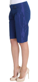 Shorts de taille moyenne bleu chic