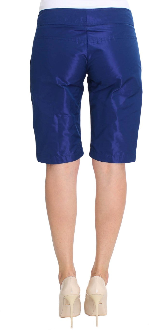 Shorts de taille moyenne bleu chic