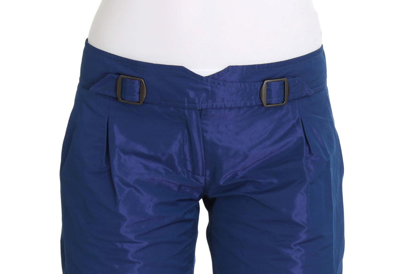 Chic Blue Mid Taille Shorts