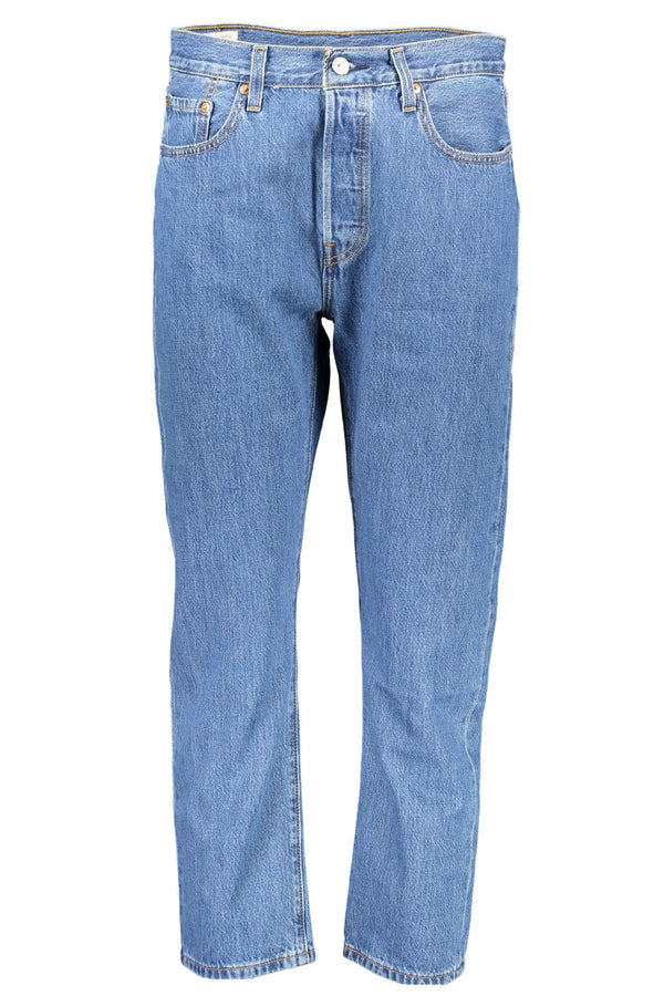 Jeans chic blu cotone in cotone per donne