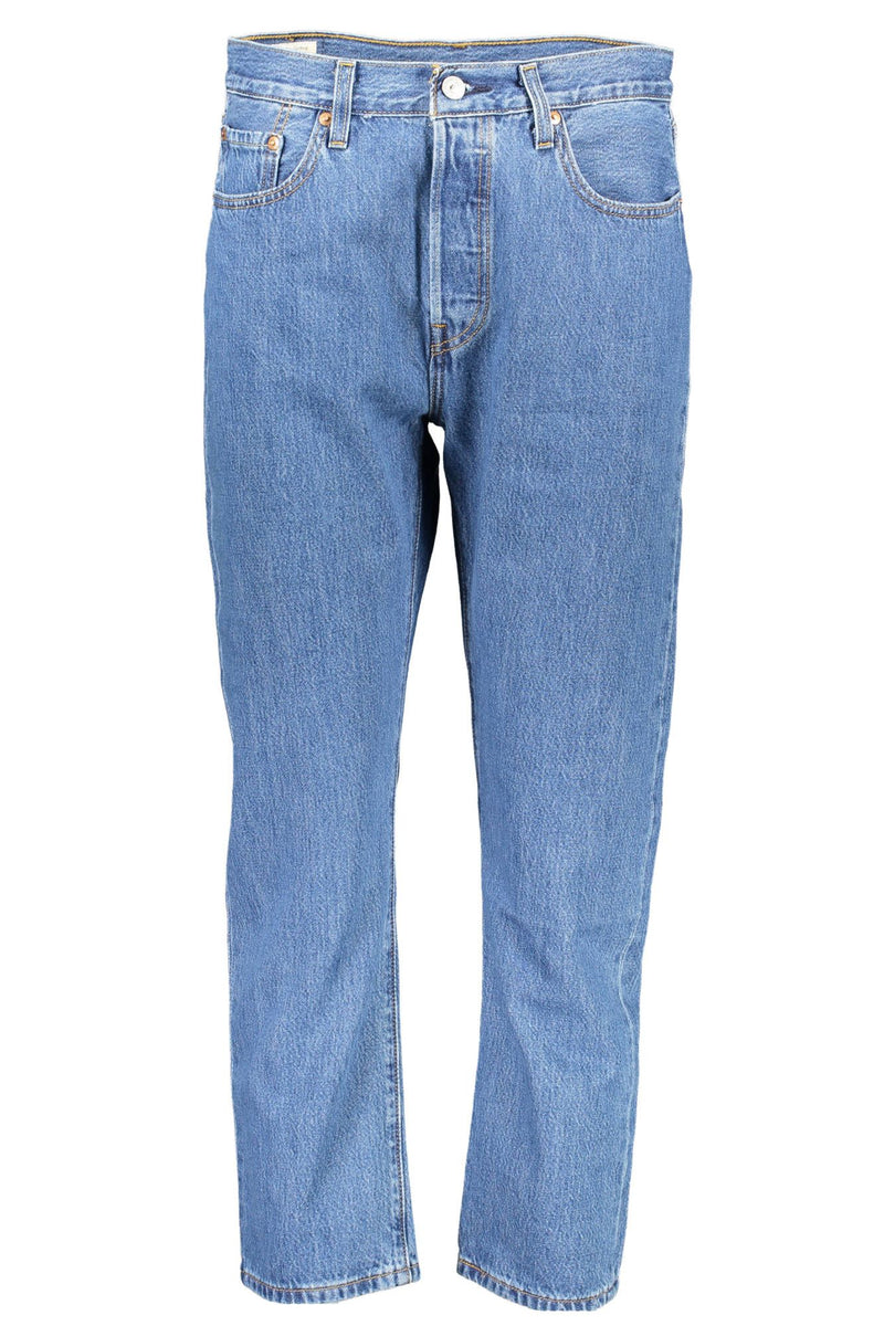 Jeans chic blu cotone in cotone per donne