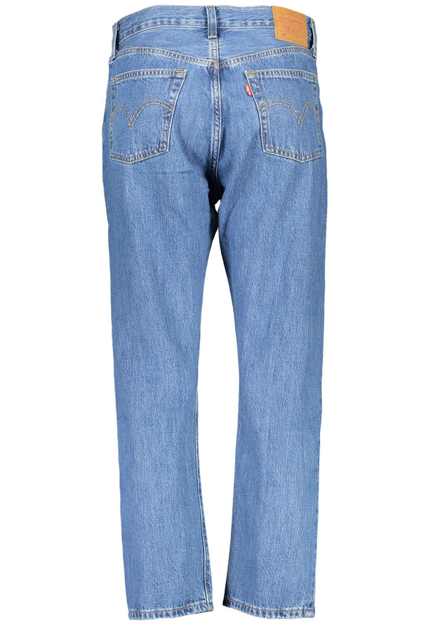 Chic Blue Cotton 5-Tocket-Jeans für Frauen