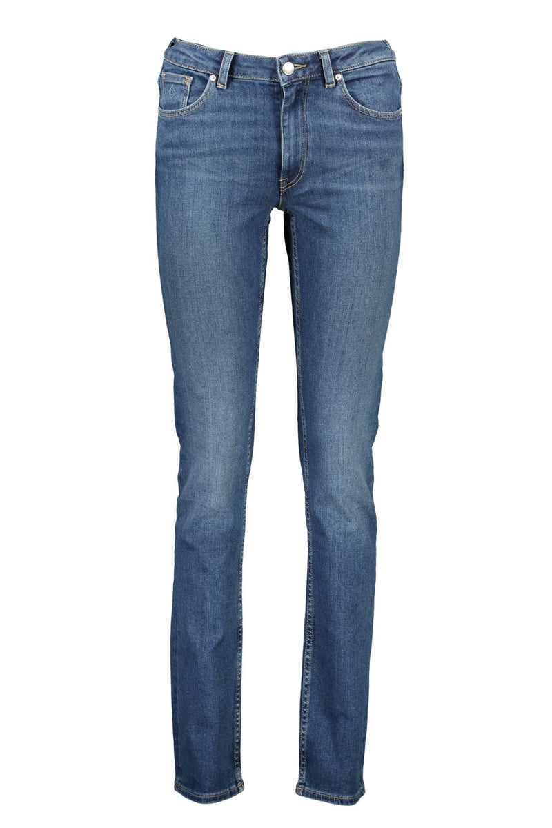 Sleek Slim-Fit Faded Jeans