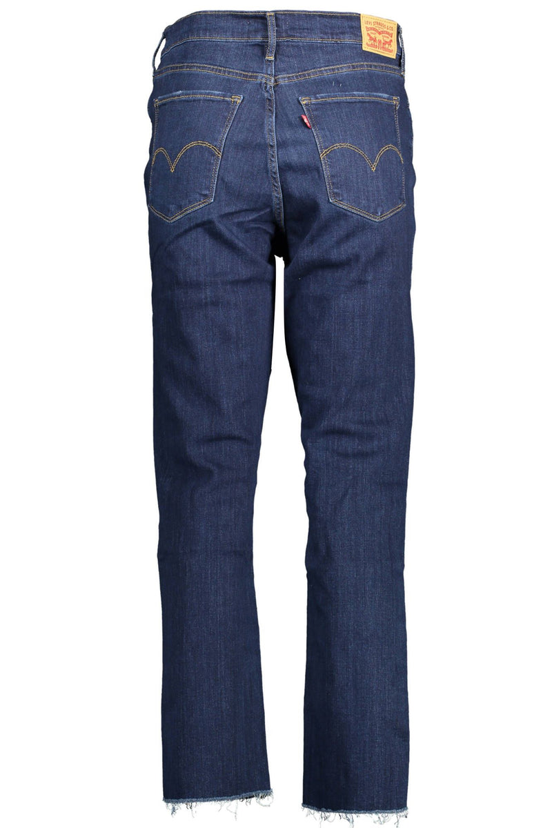 Jeans étirés de denim bleu chic