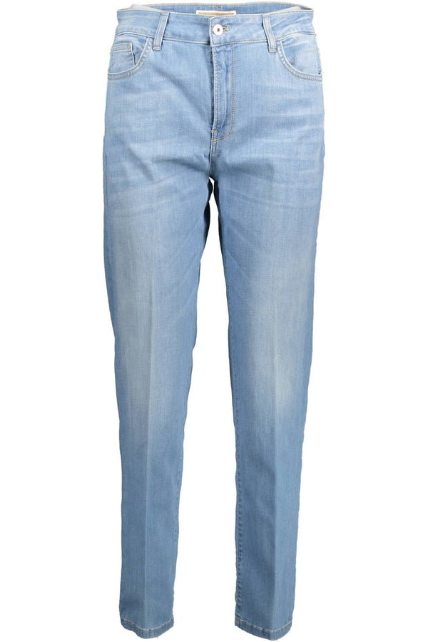 Eleganti jeans a fit sottile azzurro