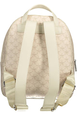 Beige PVC Women Backpack