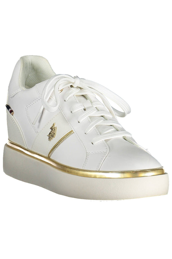 Sneakers al pizzo bianco chic con dettaglio del logo