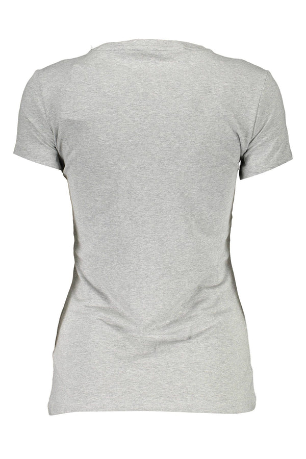 Gray Cotton Women T-Shirt