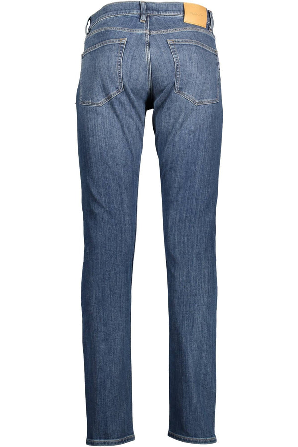 Chic Slim Fit verblasste Blue Jeans