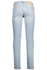 Chic jeans delgados de color azul claro