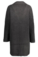 Chic Blend Blend Black Coat avec accents signature