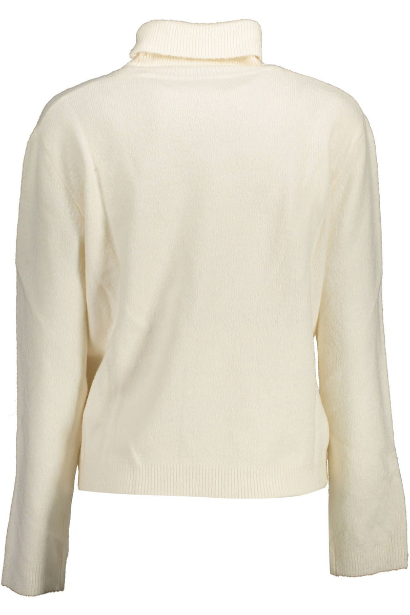 Eleganter Rollkragenpullover mit gestickten Logo