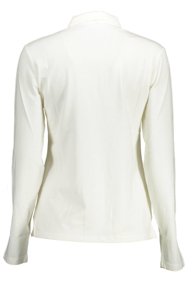 Elegante camisa blanca de manga larga