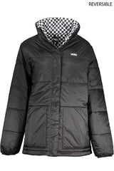 Veste à manches longues à chèque noir réversible