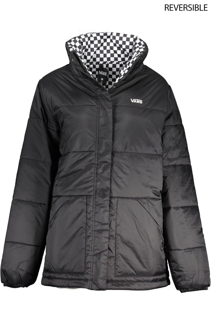 Veste à manches longues à chèque noir réversible