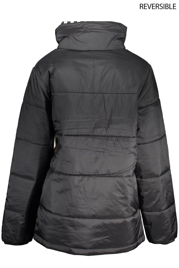 Reversible schwarze Überprüfung der Langarmjacke