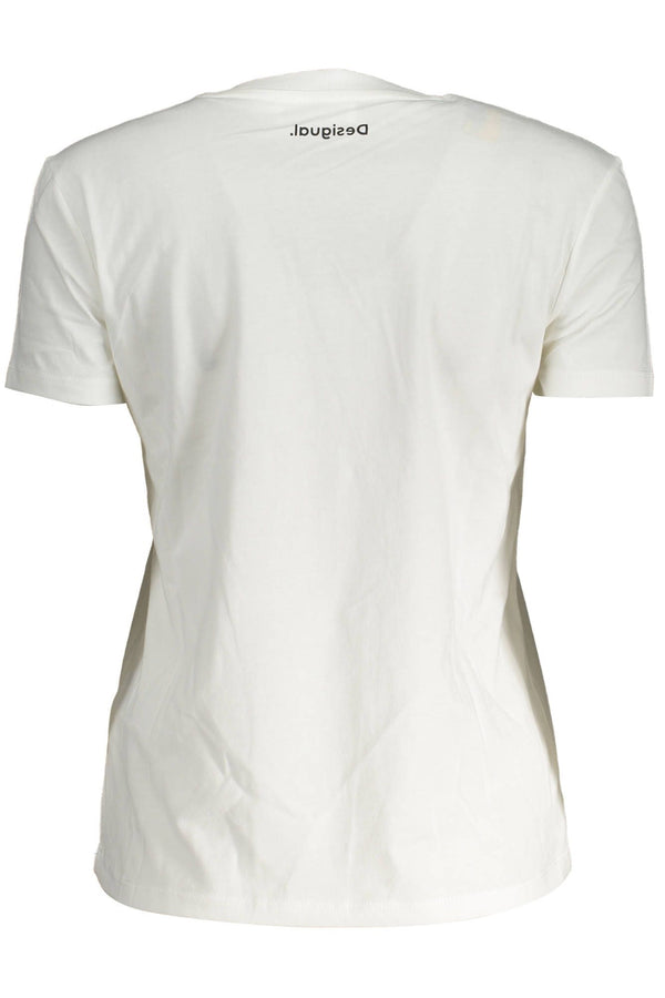 Elegant White Tee with Exclusive Applique Detail