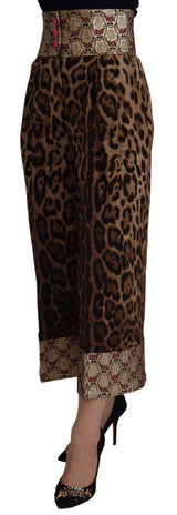 Pantalon Jacquard Leopard Jacquard