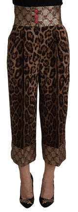 Pantalon Jacquard Leopard Jacquard