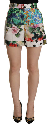 Blumenhige Taille heiße Hosen Shorts