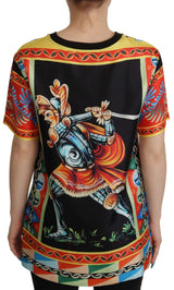 Glamourous Multicolor Silk Top