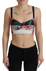 Floral Print Cropped Top Corset