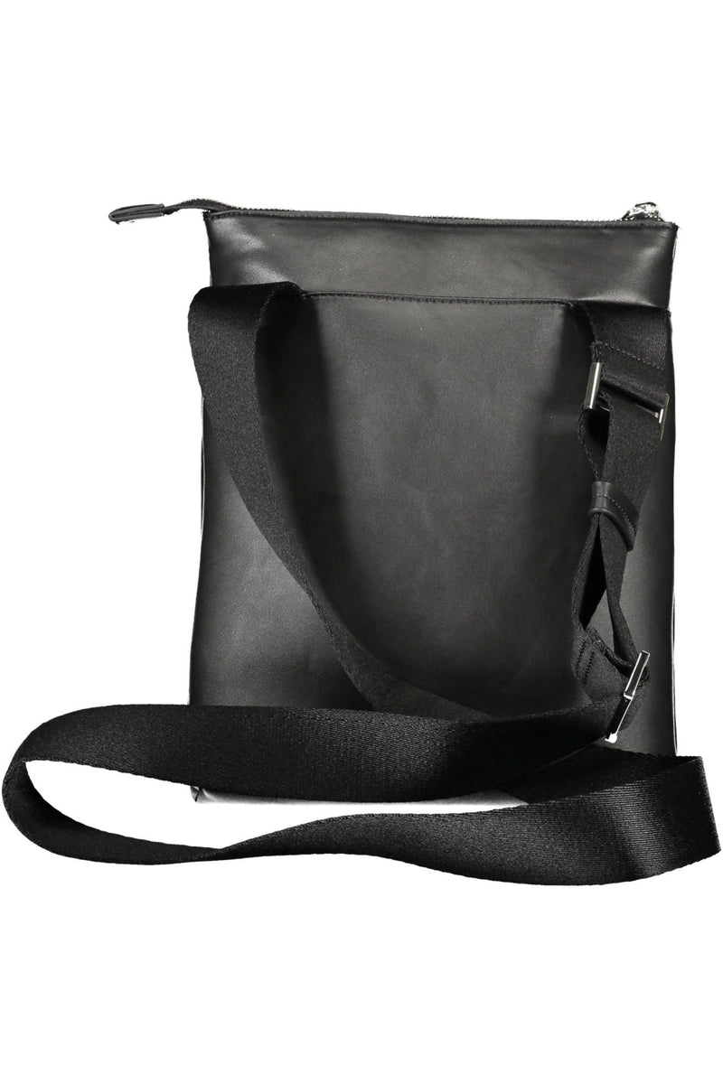 Sleek Black Eco-Conscious Shoulder Bag