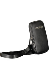 Black Polyethylene Men Shoulder Bag