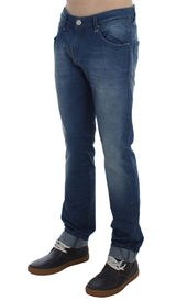 Slim Fit Blue Wash Italienisch Denim