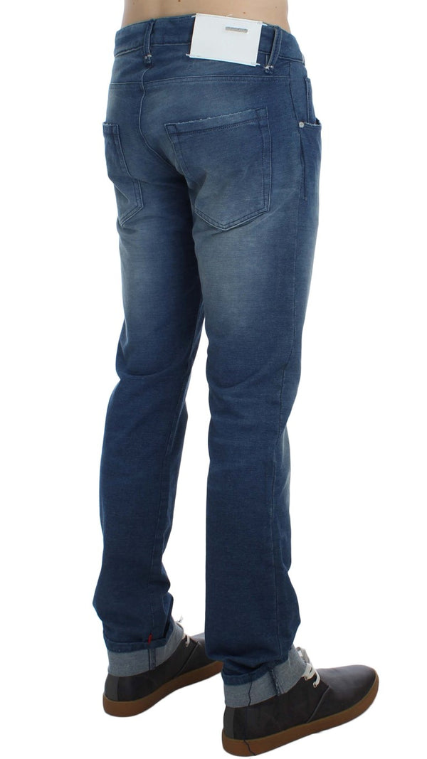 Slim Fit Blue Wash Italienisch Denim