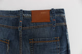 Jeans italianos elegantes de Slim Fit Blue Wash