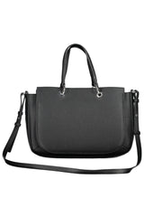 Chic Black Contrasting Detail Handbag