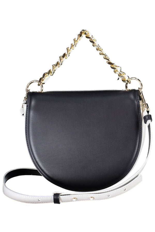 Chic Blue Chain Handle Shoulder Bag