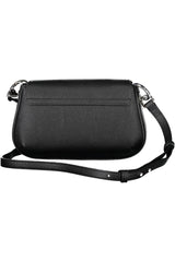 Elegant Black Shoulder Bag with Logo Clasp