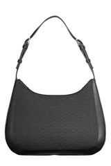 Elegant Black Recycled Shoulder Bag