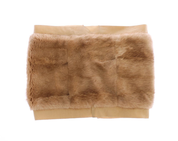 Exclusive Beige MINK Fur Scarf Wrap